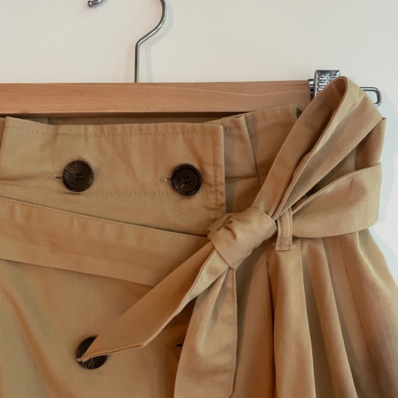 BERSHKA High Waisted Paperbag wrap skirt Sz L - Picture 2 of 5